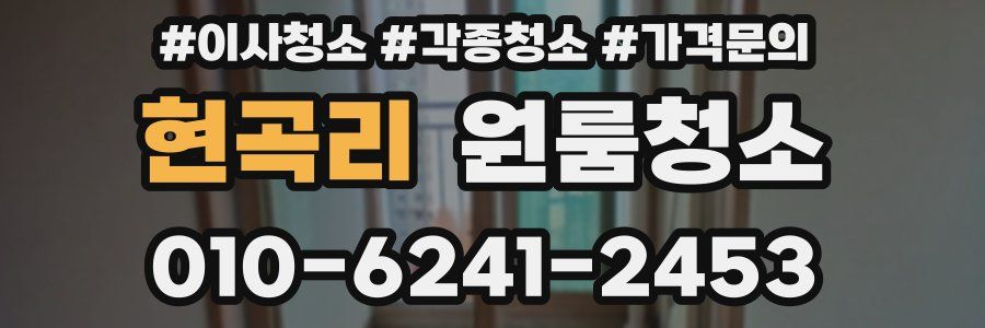 현곡리 이사청소