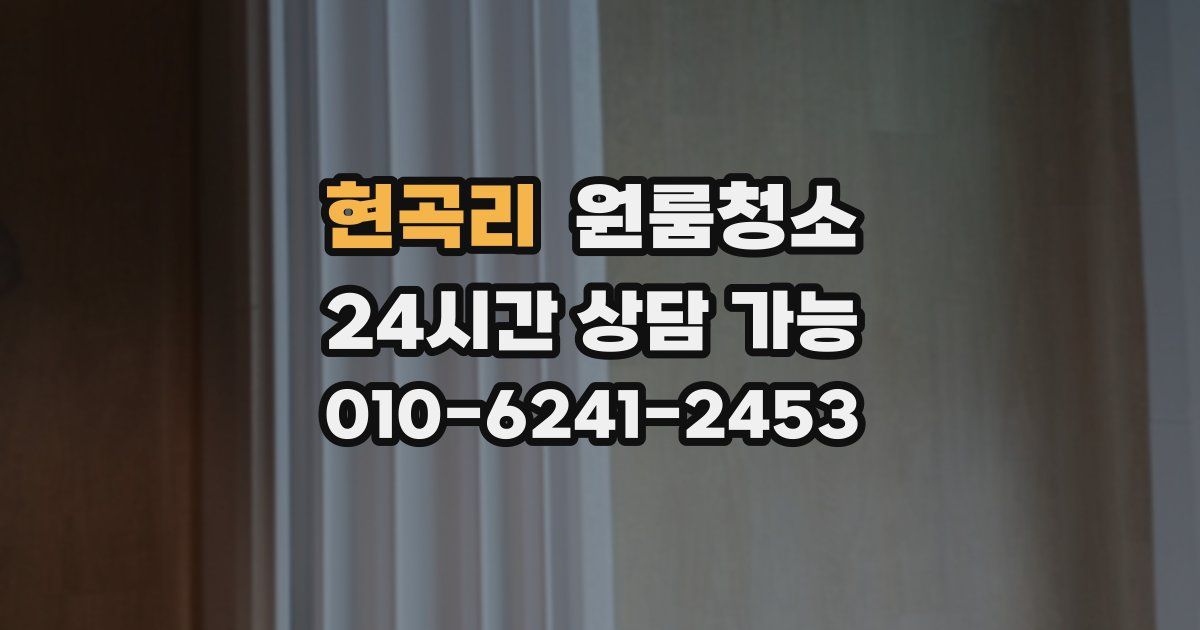 현곡리 입주청소