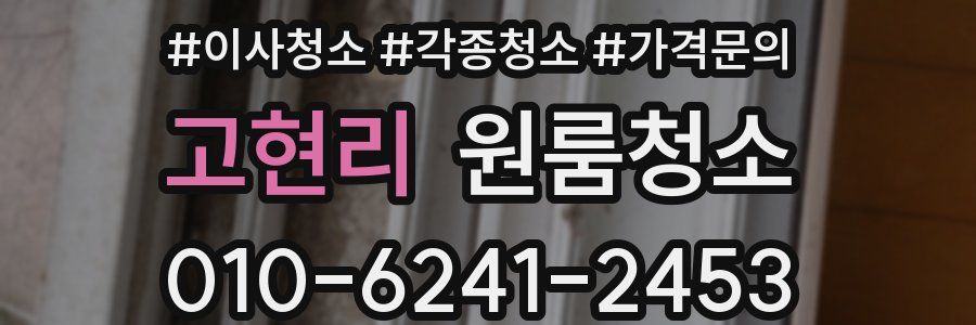 고현리 이사청소