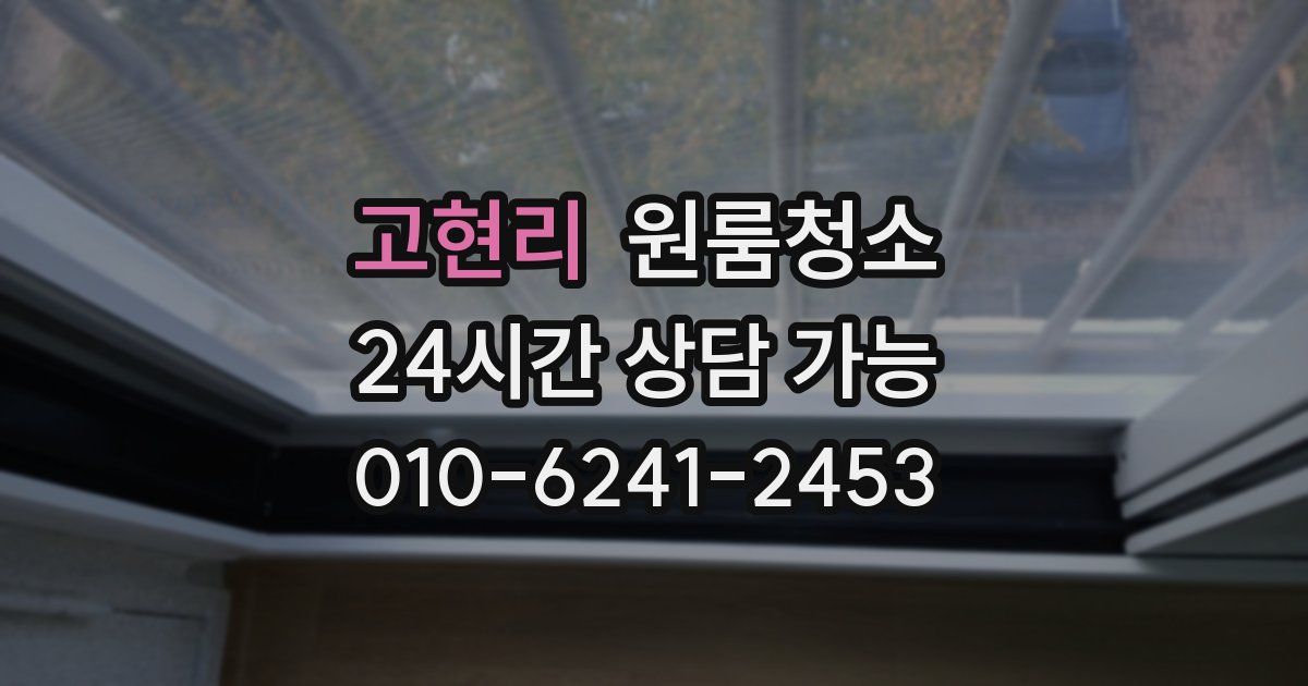 고현리 입주청소