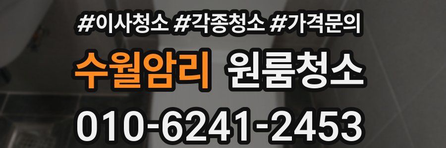 수월암리 이사청소