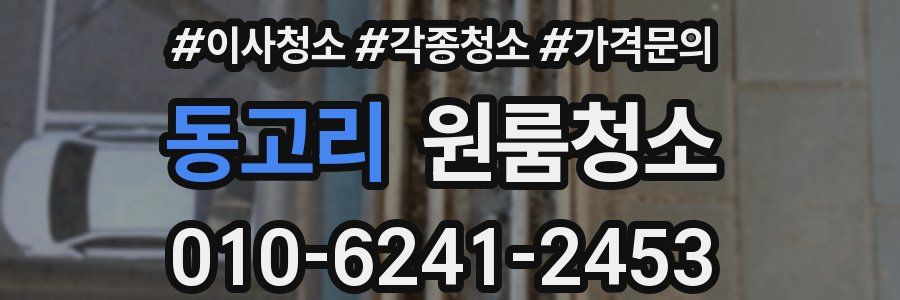 동고리 이사청소