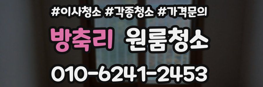 방축리 이사청소