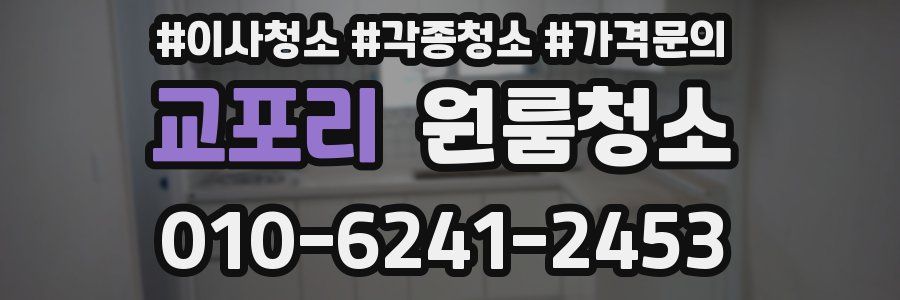 교포리 이사청소