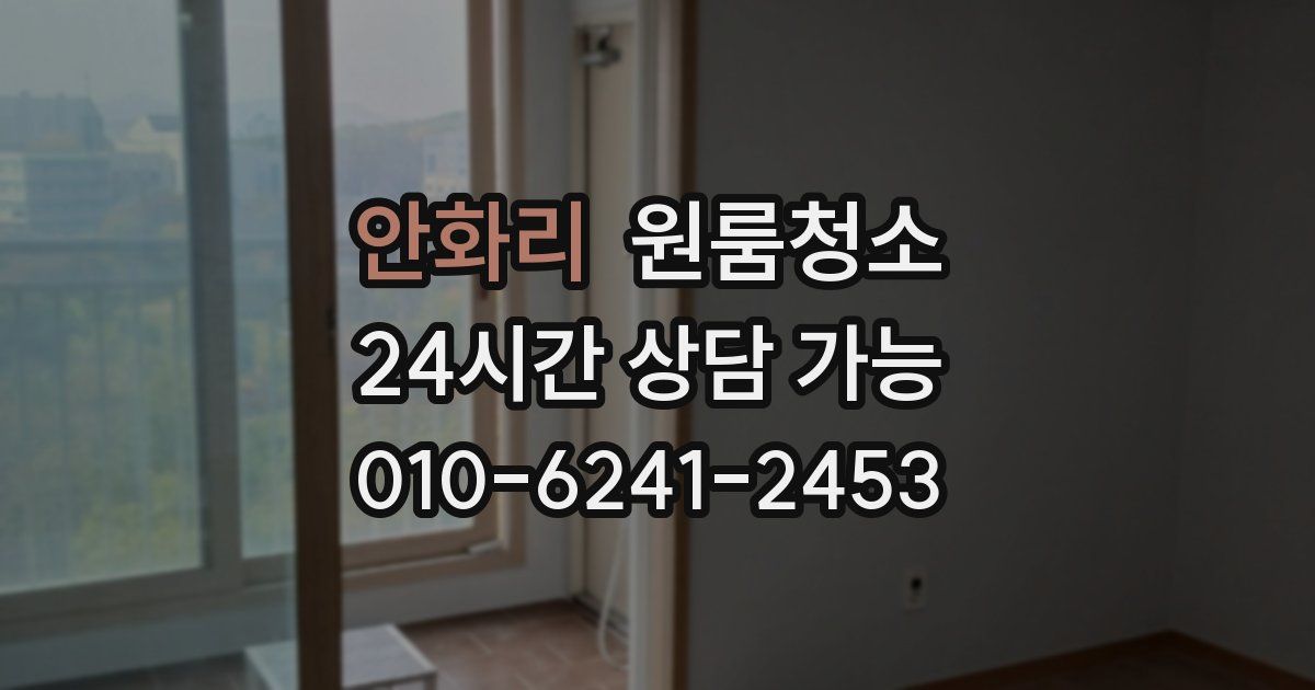 안화리 입주청소