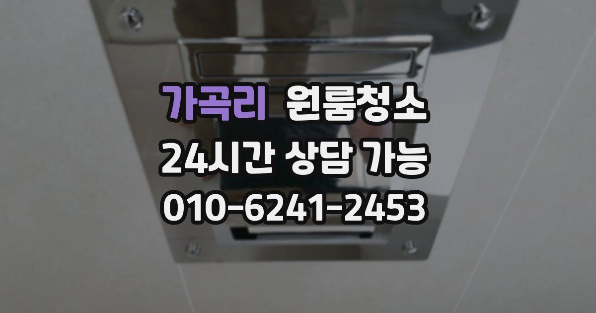 가곡리 입주청소