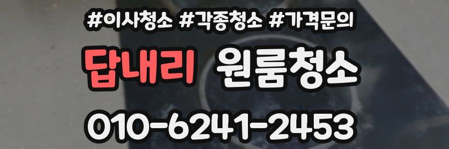 답내리 이사청소