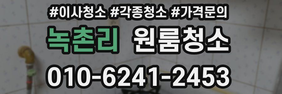 녹촌리 이사청소