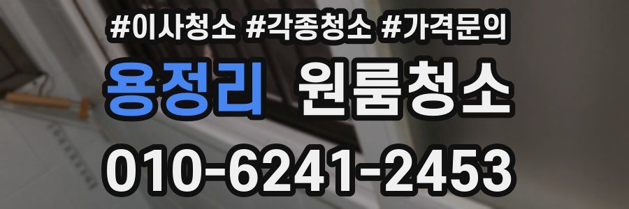 용정리 이사청소