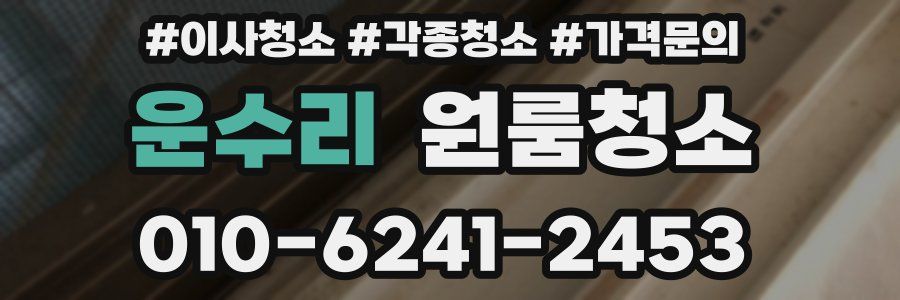 운수리 이사청소