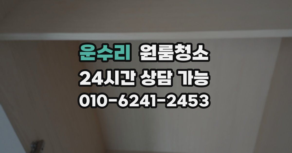 운수리 입주청소