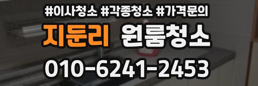 지둔리 이사청소