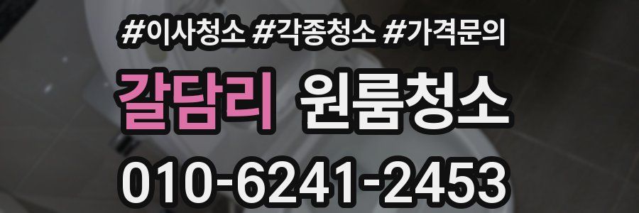 갈담리 이사청소