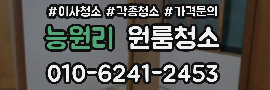 능원리 이사청소