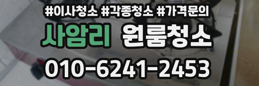 사암리 이사청소