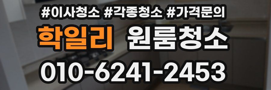 학일리 이사청소