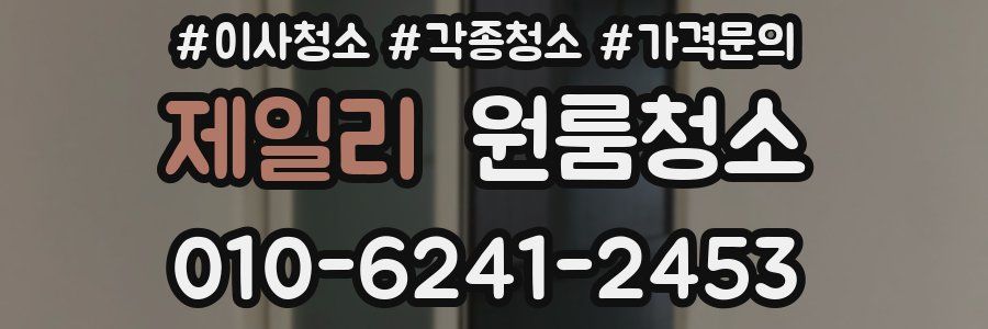 제일리 이사청소