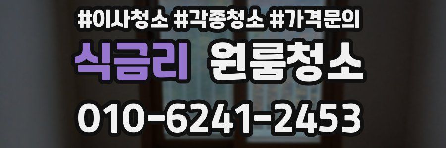 식금리 이사청소