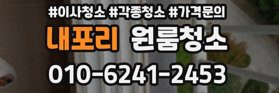 내포리 이사청소