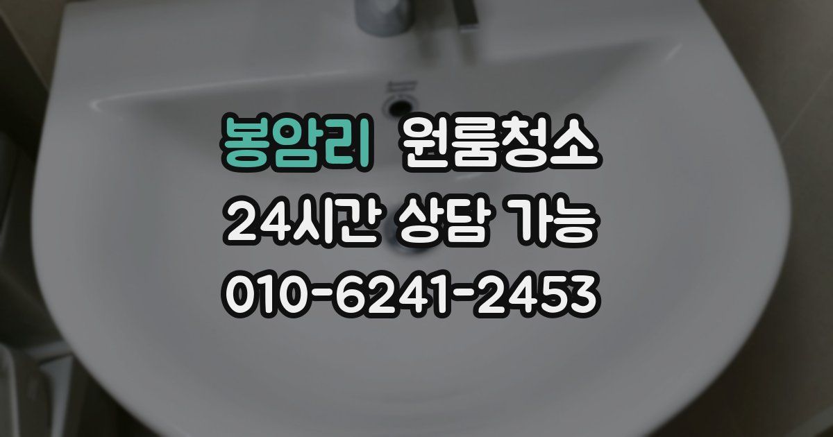 봉암리 입주청소