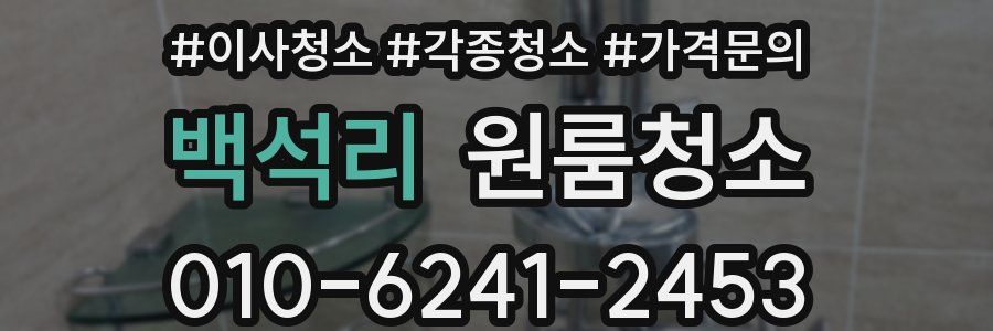 백석리 이사청소