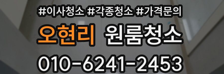 오현리 이사청소