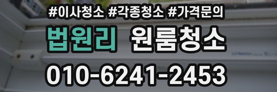 법원리 이사청소