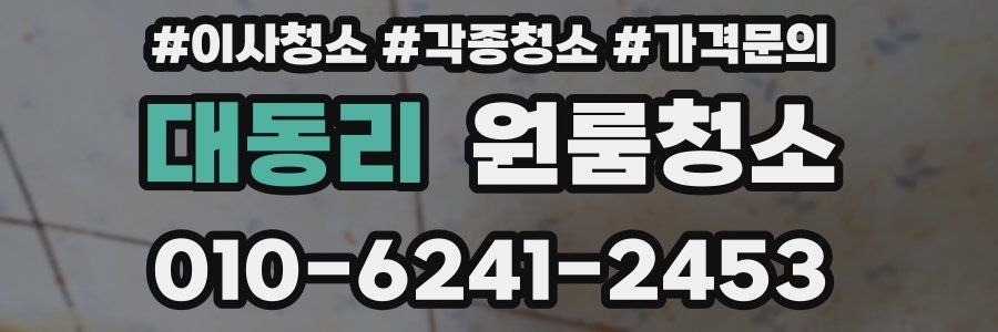 대동리 이사청소