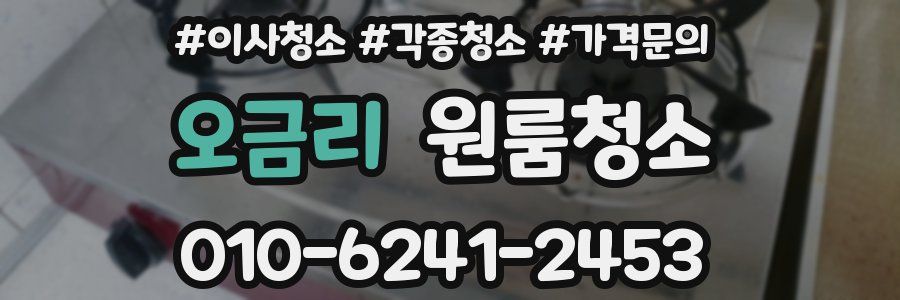 오금리 이사청소