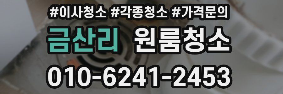 금산리 이사청소