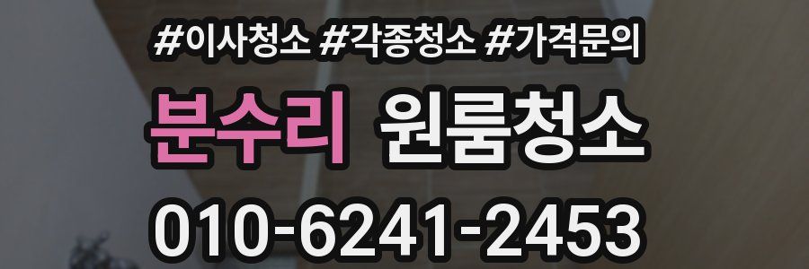 분수리 이사청소