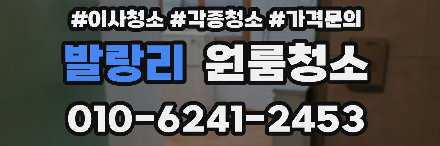 발랑리 이사청소