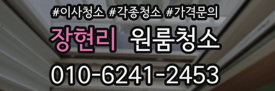 장현리 이사청소