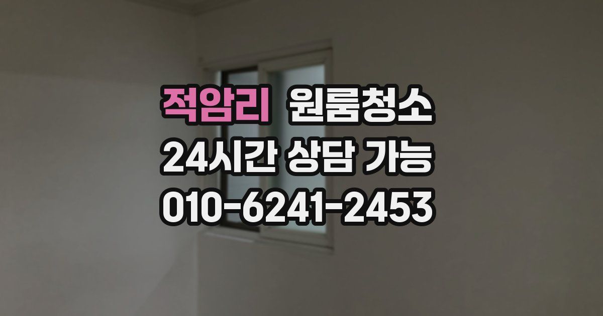 적암리 입주청소