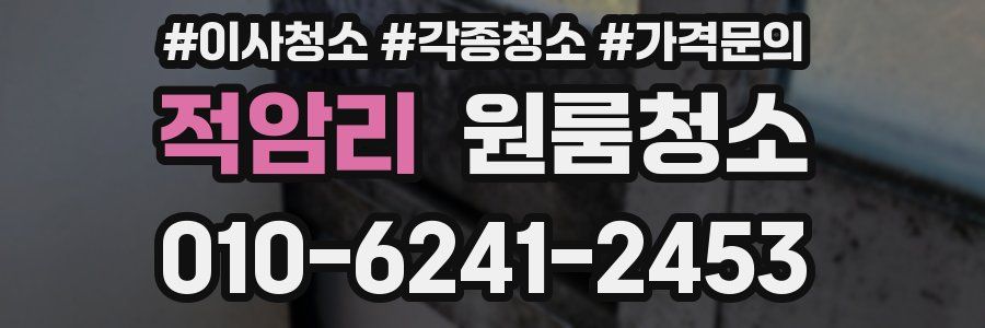 적암리 이사청소