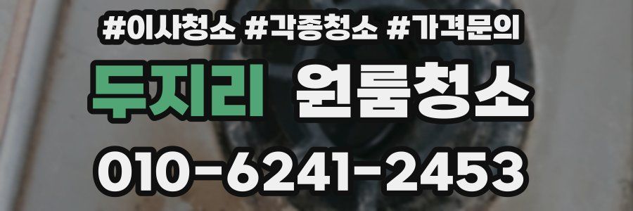 두지리 이사청소