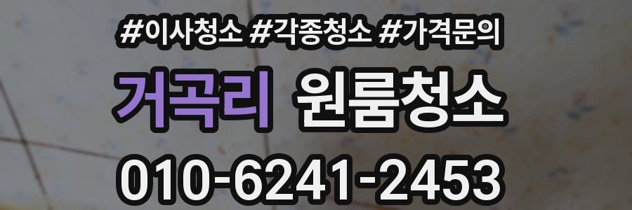 거곡리 이사청소