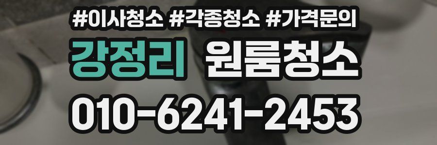 강정리 이사청소