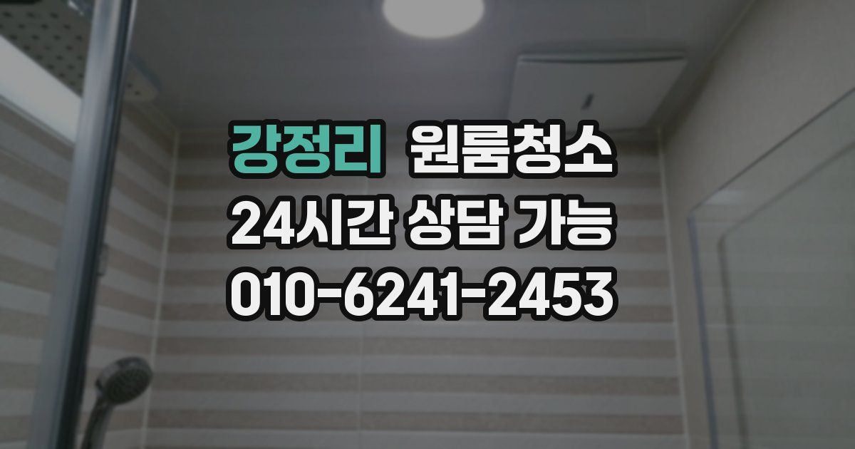 강정리 입주청소