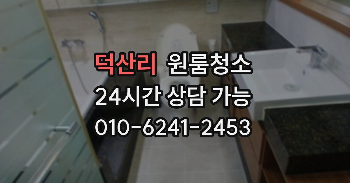 덕산리 입주청소