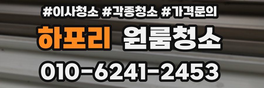 하포리 이사청소