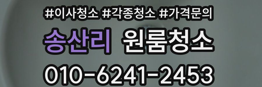 송산리 이사청소