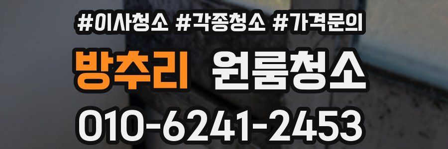 방추리 이사청소