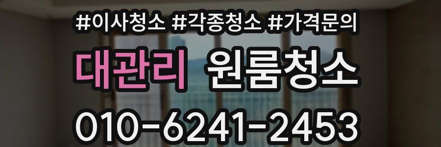 대관리 이사청소