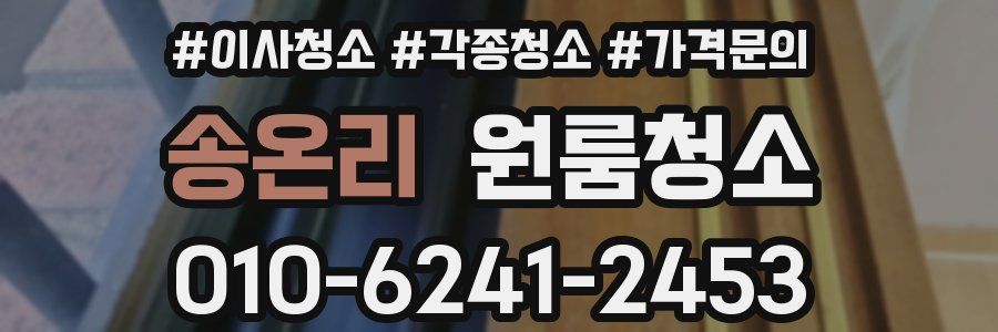 송온리 이사청소