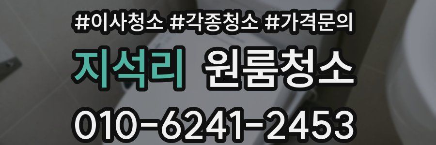 지석리 이사청소