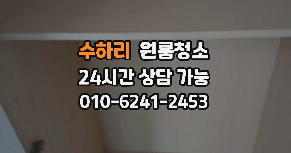 수하리 입주청소