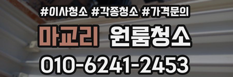 마교리 이사청소