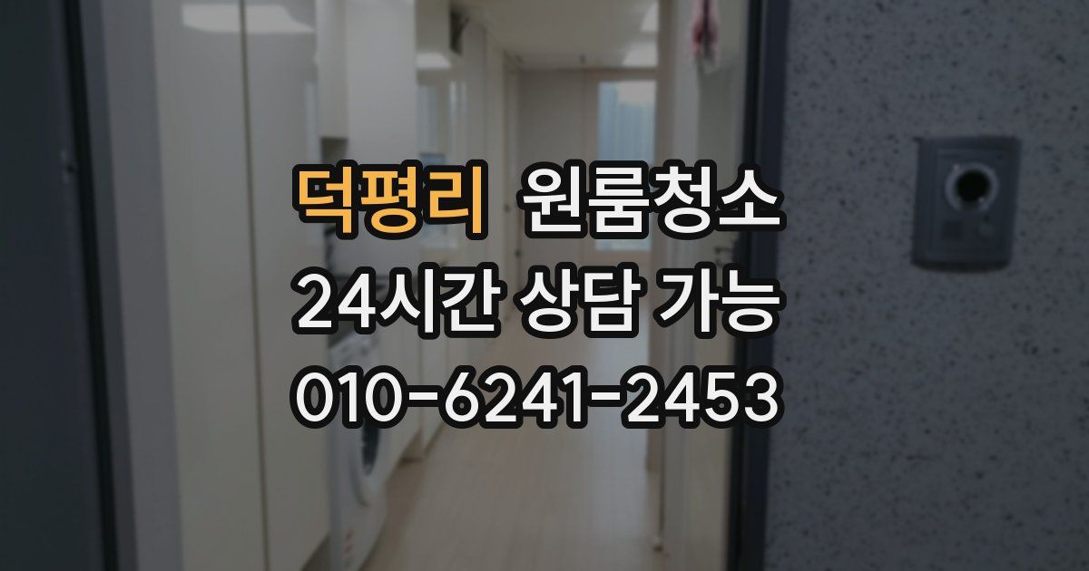 덕평리 입주청소