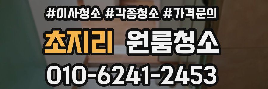 초지리 이사청소